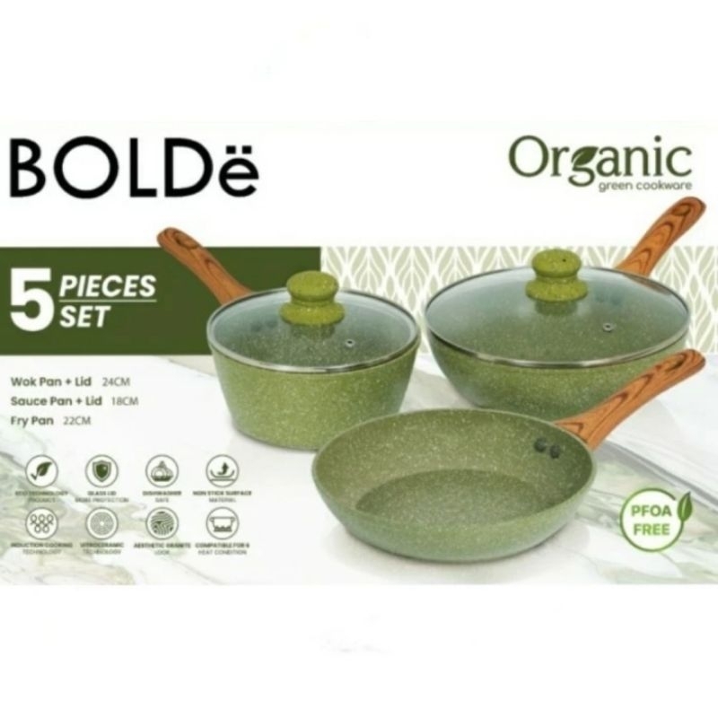 BOLDe Super Pan Organic Green 5Pcs/Super Pan BOLDe 5pcs