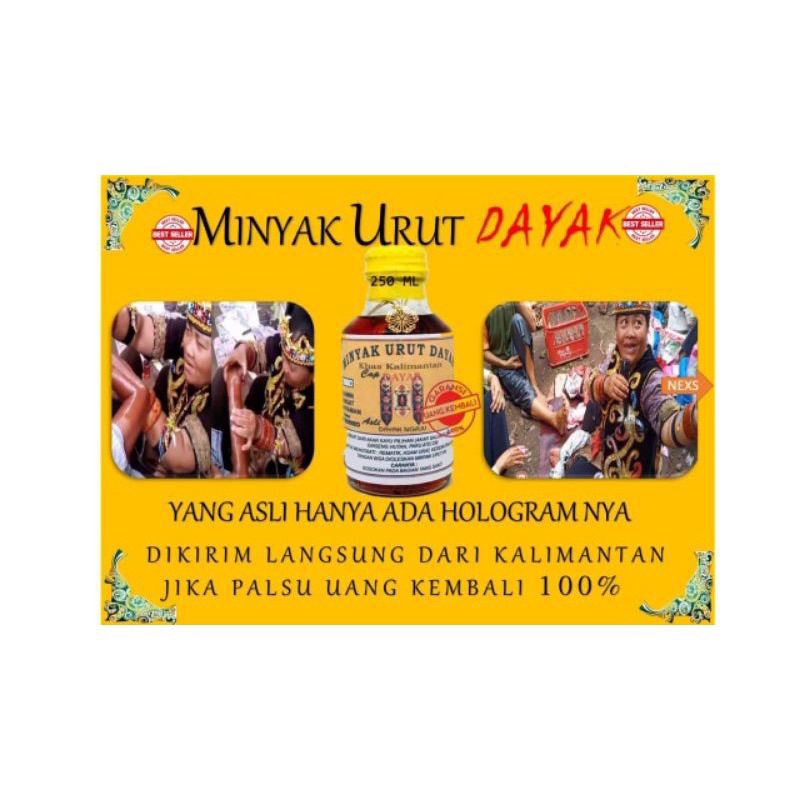minyak dayak minyak urut dayak minyak ibu ida dayak asli dayak ngaju kalimantan