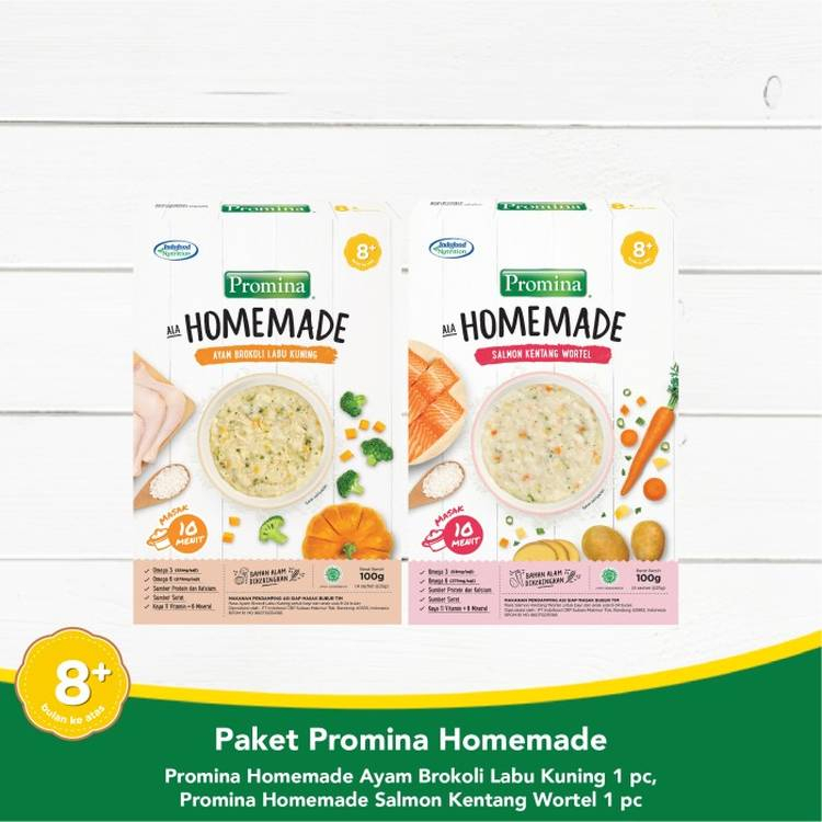 PROMINA HOMEMADE AYAM BROKOLI LABU SALMON KENTANG WORTEL