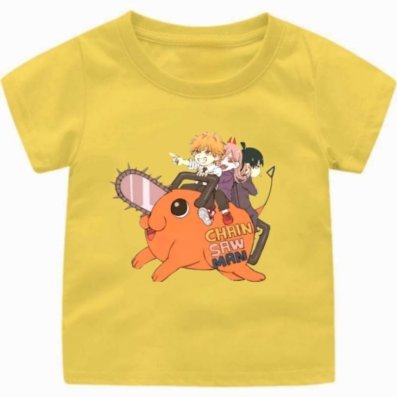 BAJU KAOS ANAK LAKI- LAKI ANIME CHAINSAW MAN(2) 1-14 TAHUN/REMAJA/DEWASA