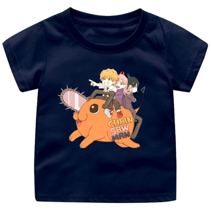 BAJU KAOS ANAK LAKI- LAKI ANIME CHAINSAW MAN(2) 1-14 TAHUN/REMAJA/DEWASA