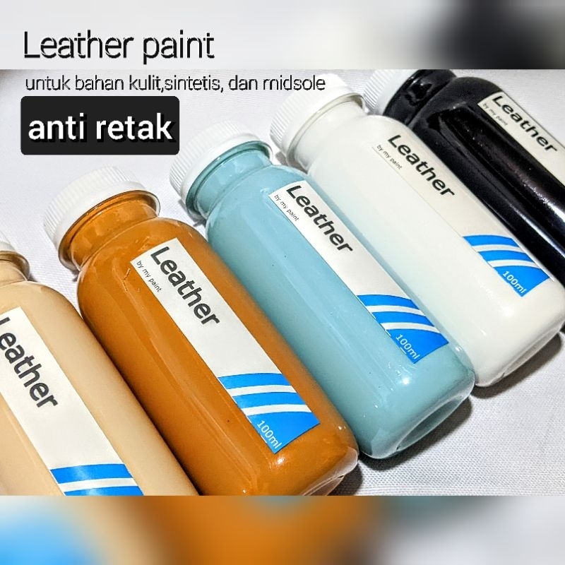 Leather 100gram | cat sepatu berbahan kulit,sintetis dan midsole | my paint