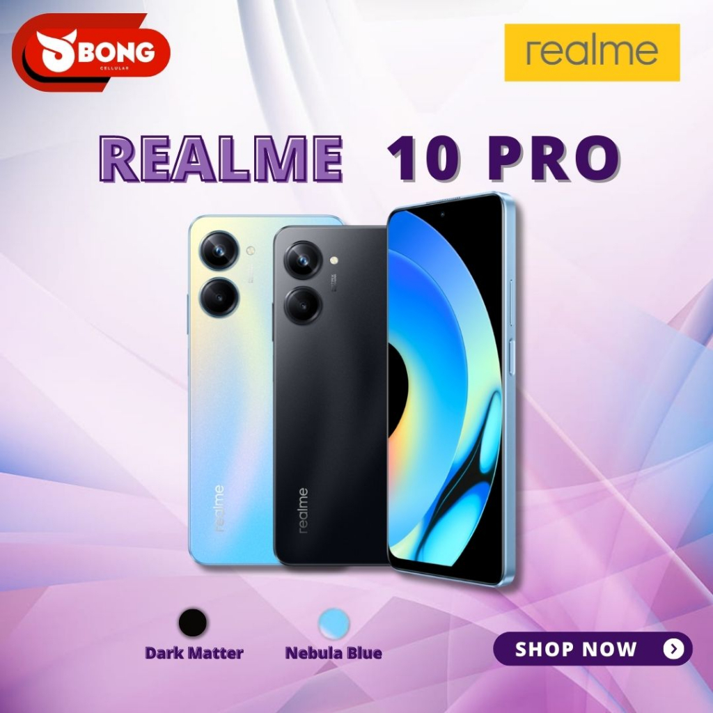 Smartphone REALME 10 PRO 5G 8/256GB GARANSI RESMI NEW