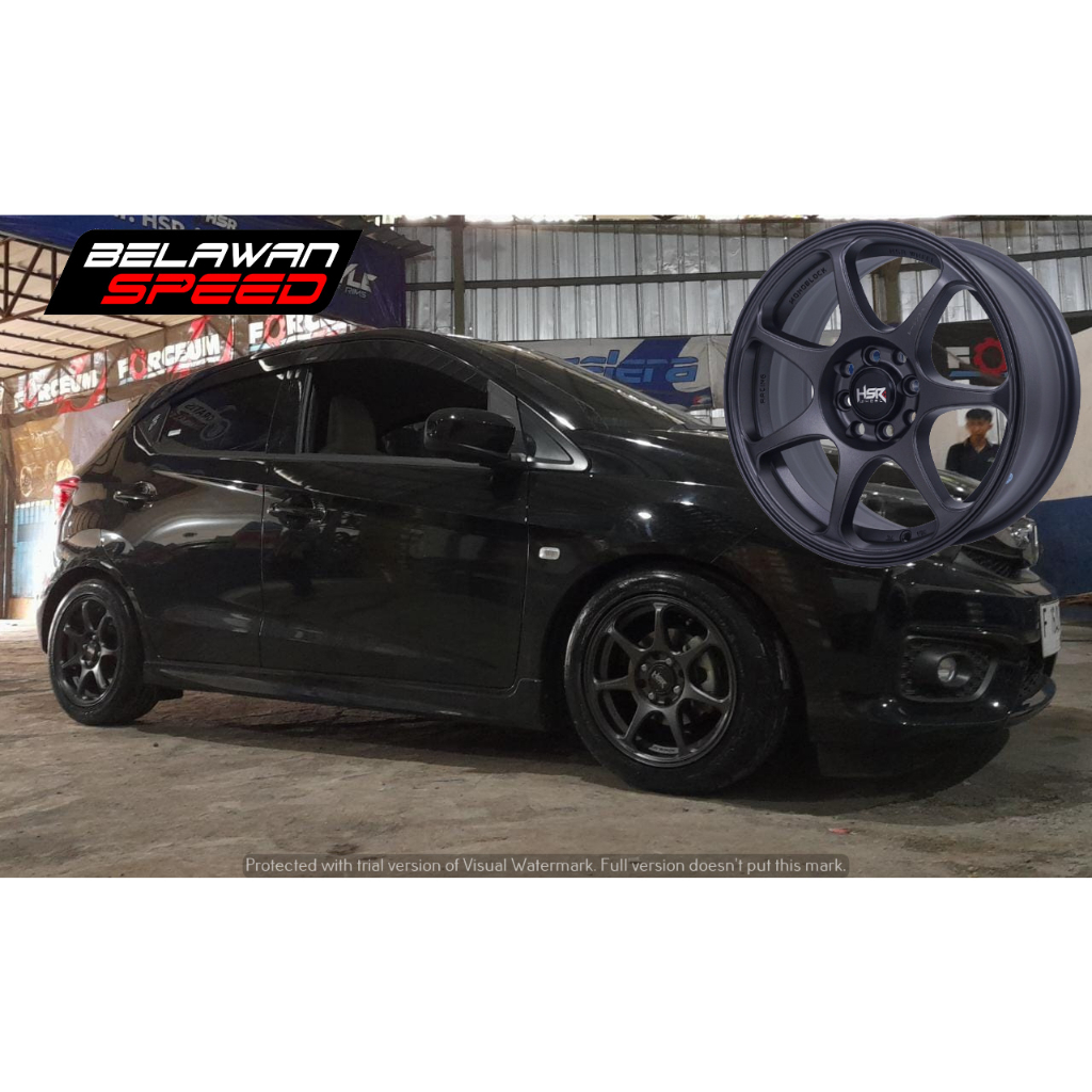 PAKET VELG PLUS BAN RING 16 HSR SEBUNSUTA PCD 4X100/114,3 UNTUK BRIO AGYA CALYA SIGRA NISSAN MARCH S