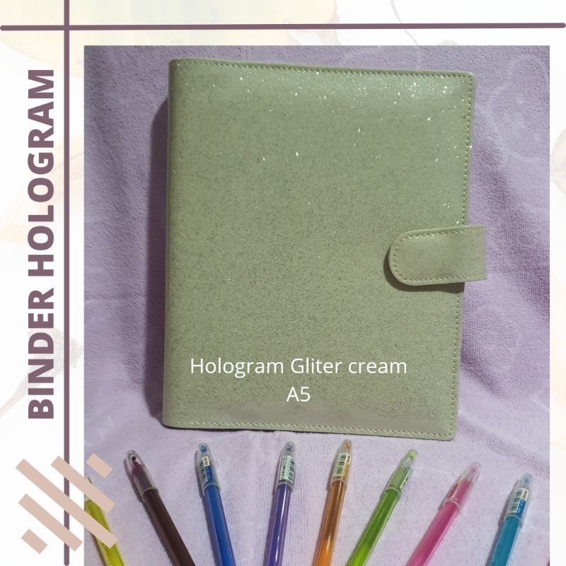 

Binder Hologram Gliter A6(6ring) A5(20ring) B5(26ring)