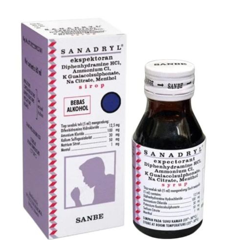 SANADRYL BATUK BERDAHAK SIRUP 60 ML