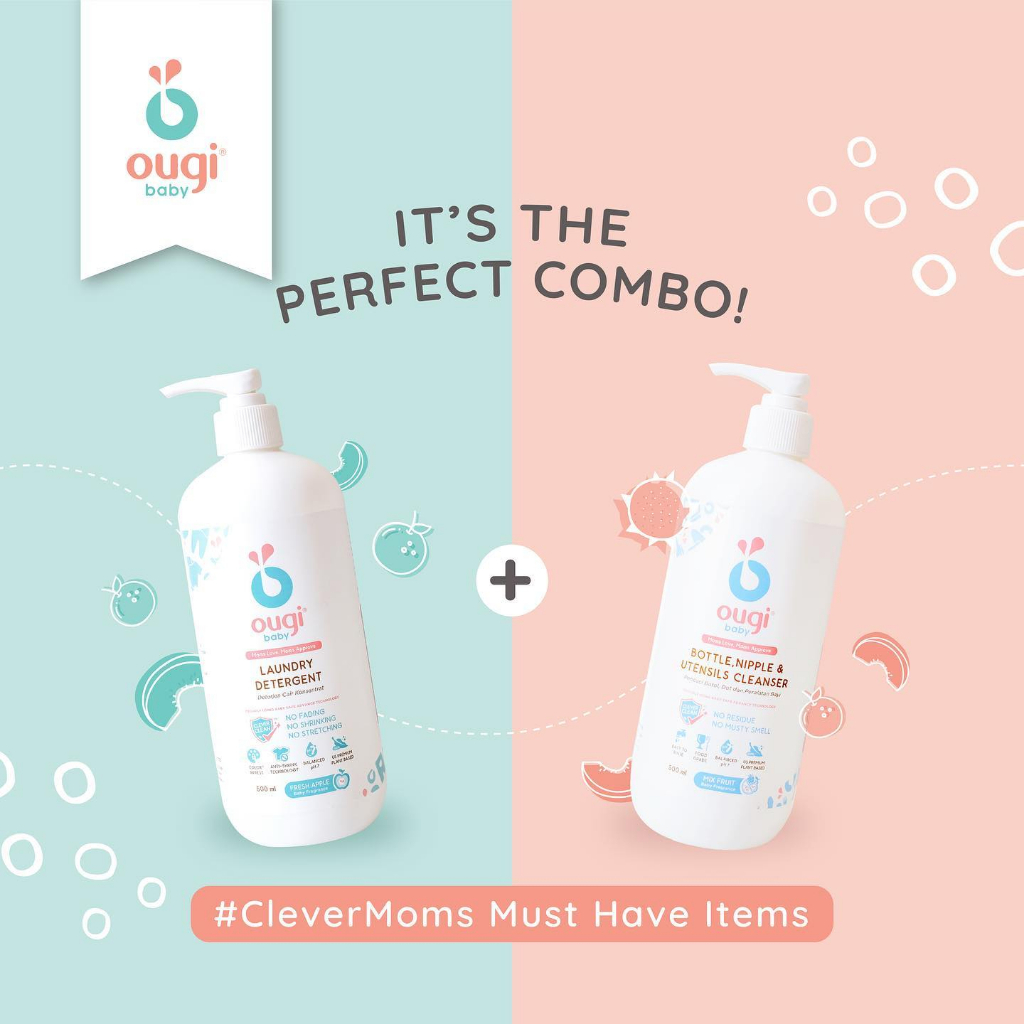 Ougi Baby Bottle Cleanser | Laundry Detergent | Sabun Cuci Baju Buah