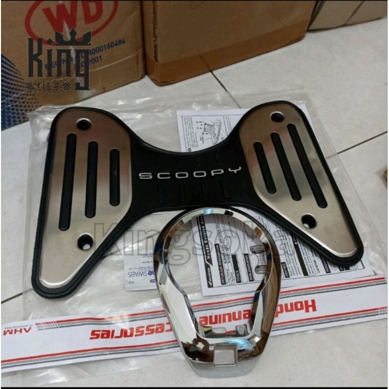 bordes karpet pijakan kaki NEW SCOOPY 2021-2023 original honda
