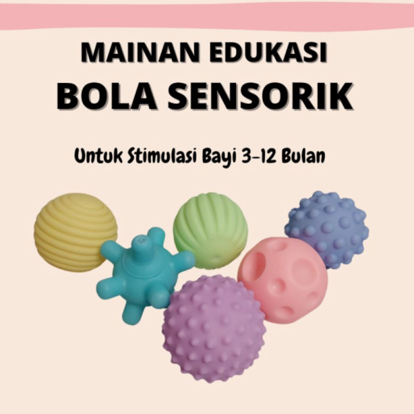 

MONTESSORI BAYI EDUKASI SENSORY BOLA KARET MAINAN Promo Diskon SENSORIK