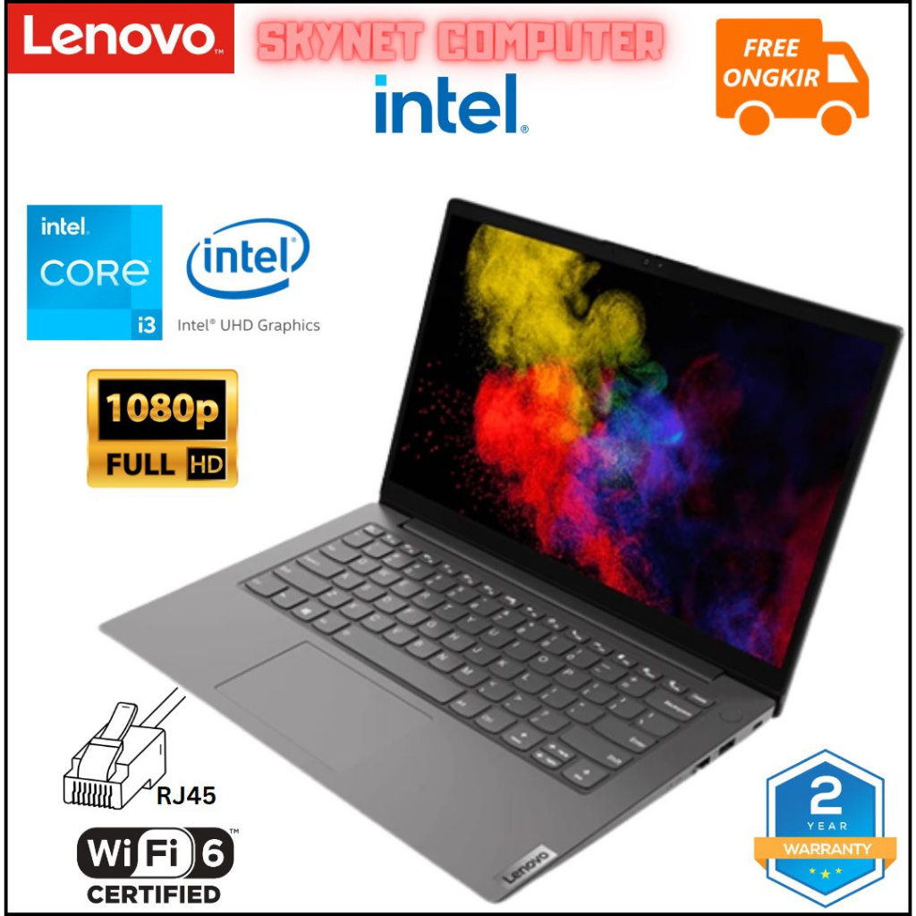 LENOVO V14 G3 INTEL CORE i3 1215U RAM12GB SSD256GB +1TB INTEL UHD GRAPHIC GARANSI RESMI