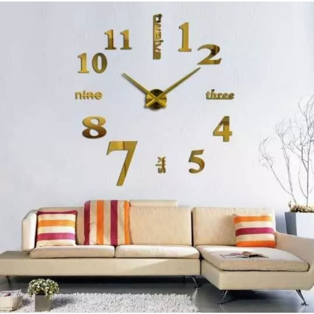 Jam Dinding Besar Diameter 80-130CM / Jam Dinding Aesthetic / DIY Giant Wall Clock