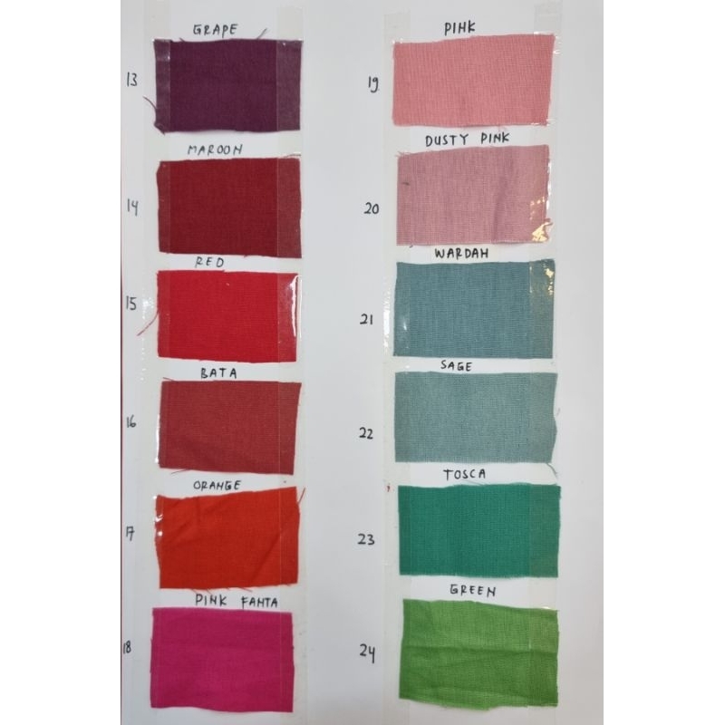 Katun Linen Polos Premium Rami