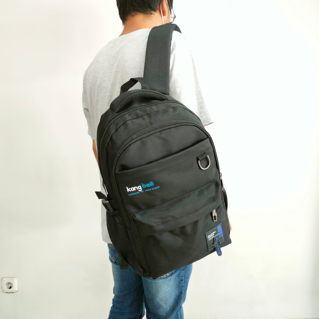 FARNELL - Ransel Pria Tas Sekolah Kuliah Kerja Anak Cowok Laki Backpack Ukuran Besar Muat Laptop