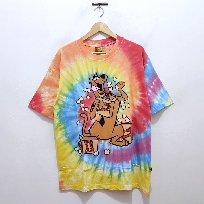 Kaos Baju Scooby-Doo Sagi snacks T-shirt tie dye oversize unisex