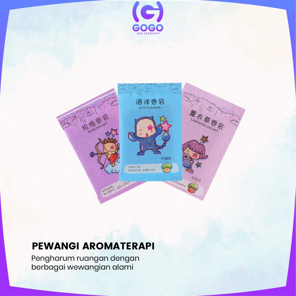 GOGO-C835 Pengharum Ruangan Sachet Pewangi Ruangan Aromaterapi / Parfum Ruangan Saset Mini Pewangi Lemari Pakaian / Pewangi Mobil / Pewangi Mini Ruangan