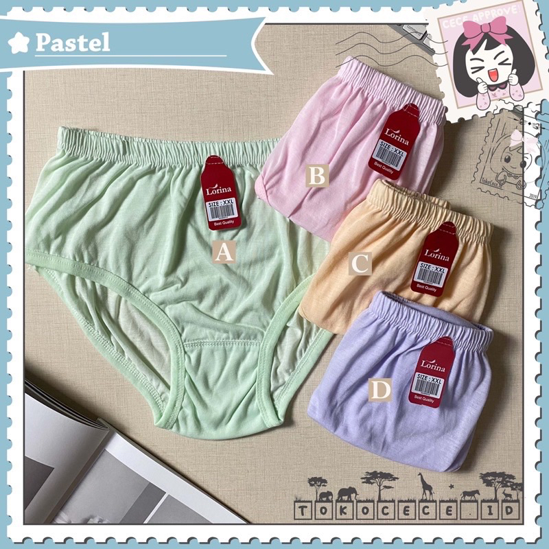 CD Celana Dalam Lorina Jumbo Pastel