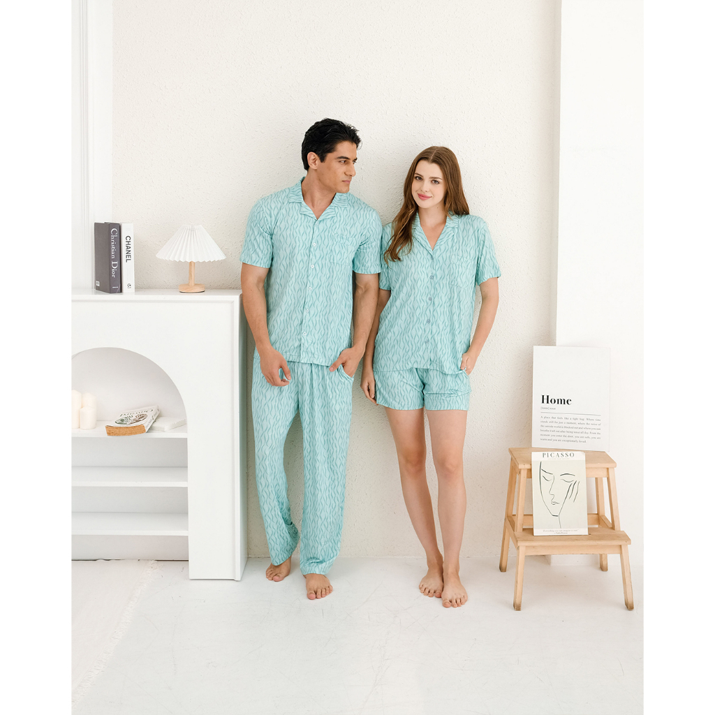 Cielyn - Ocean - TENCEL™ Piyama Couple Set - Voyage Series