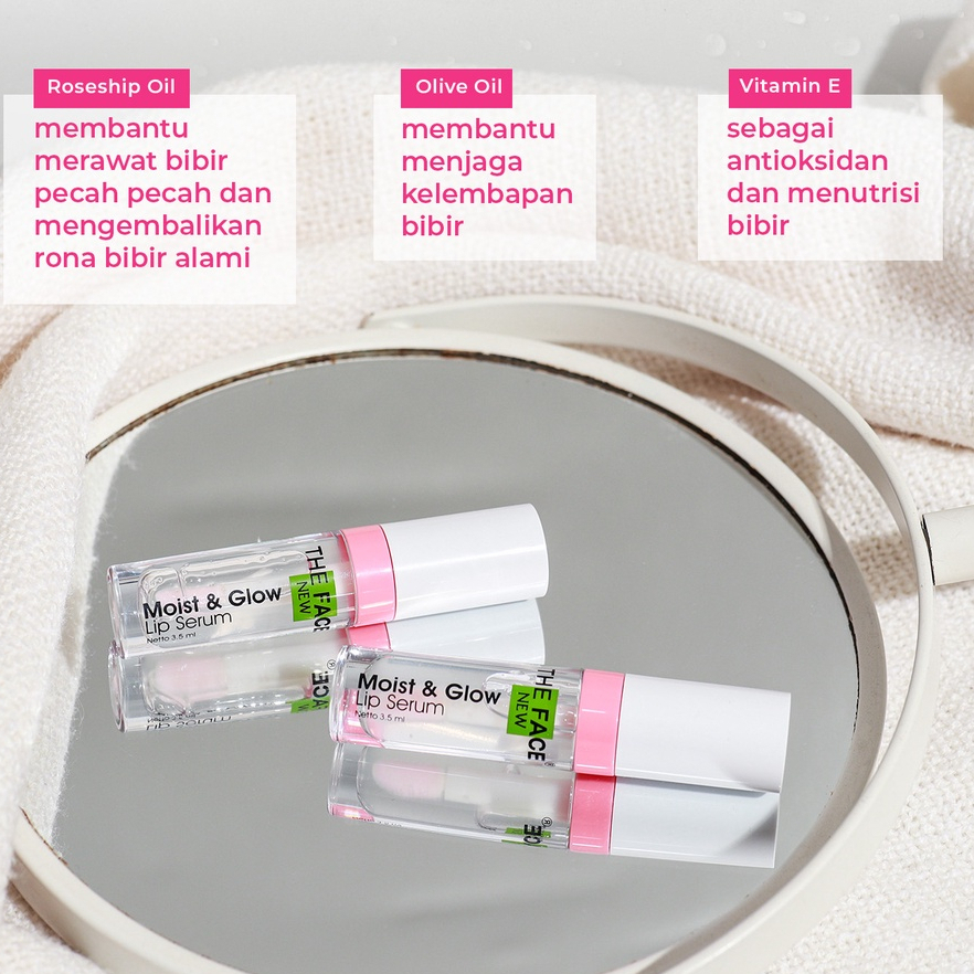 The Face Moisturizing &amp; Natural Pink Lip Care Serum 3.5 ml