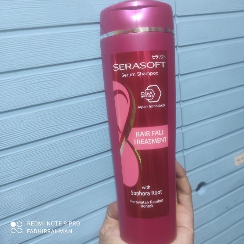 serasoft shampoo anti hairfall 340ml perawatan rambut rontok