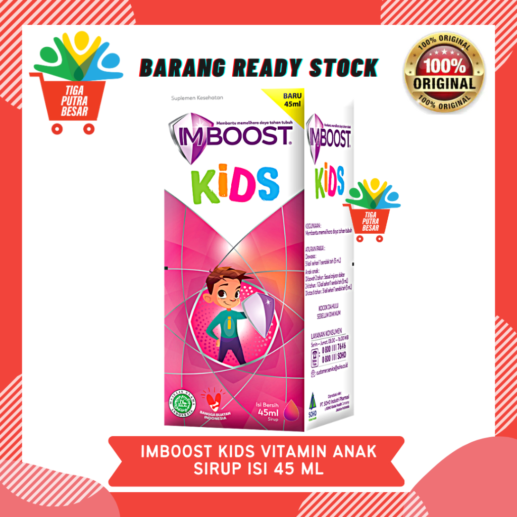 IMBOOST KIDS SIRUP 45 ML / MULTIVITAMIN DAYA TAHAN TUBUH ANAK