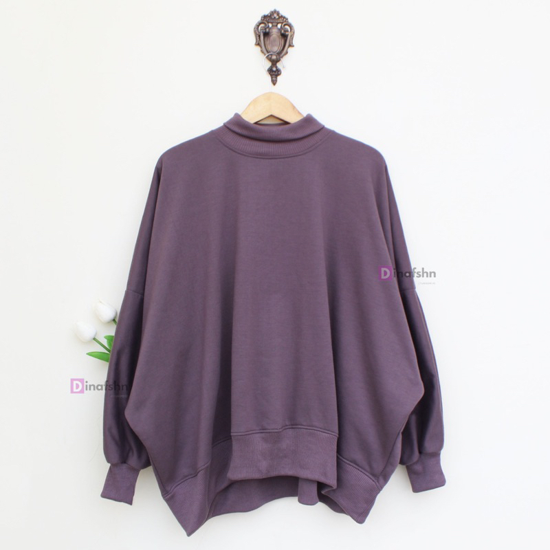 Turtleneck Oversize xxxl Sweater Oblong Wanita