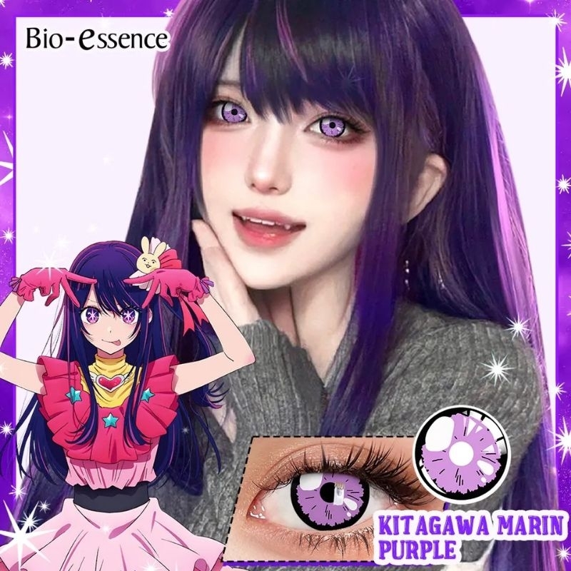 Softlens cosplay Hoshino Ai ungu Shizuku-tan BD284-Pu