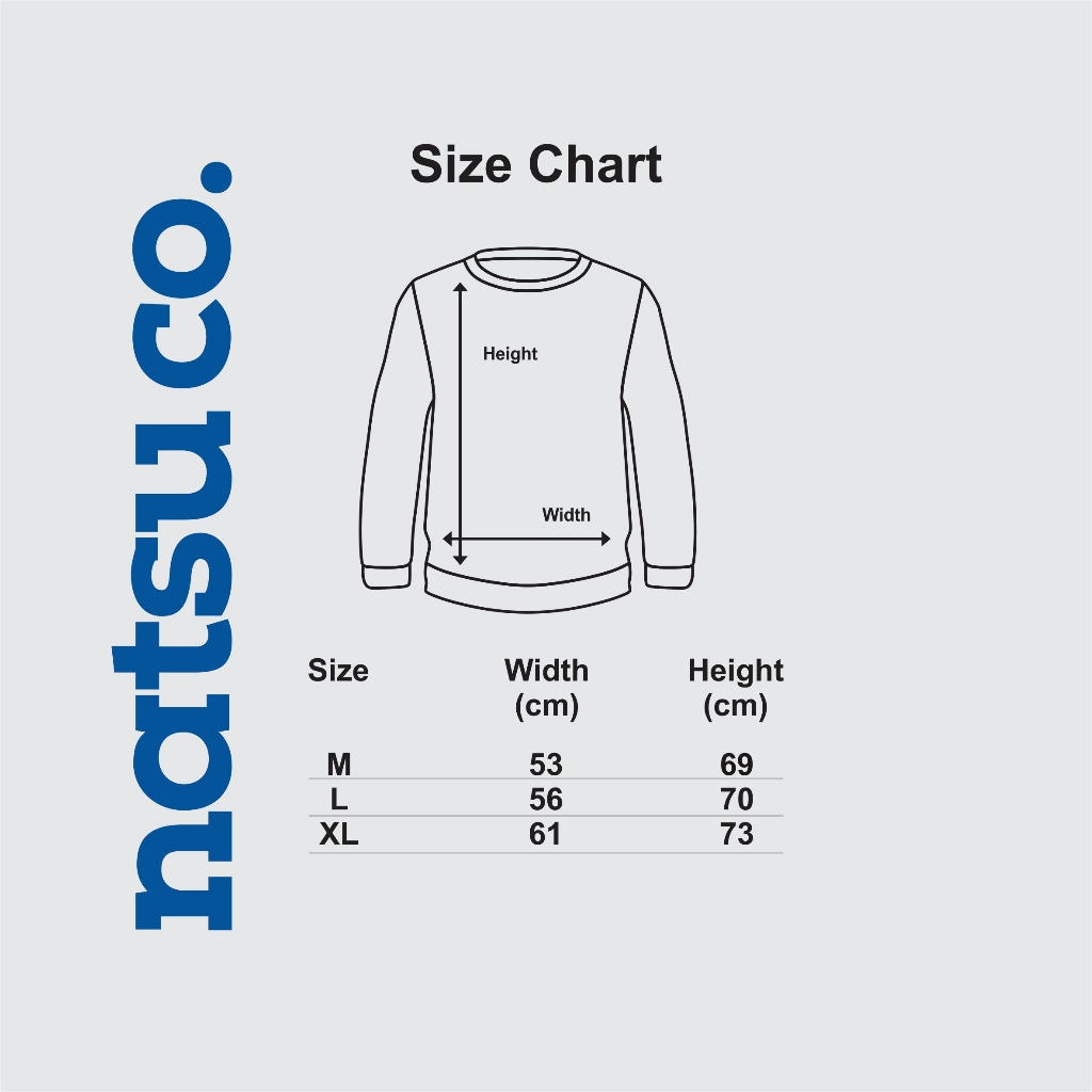 Natsu project Sweater Crewneck UNISEX Pria Wanita BUGS BUNNY NATSU SQUAD WHITE