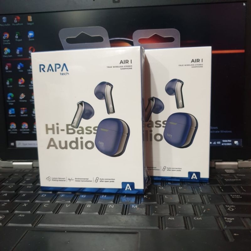 ORIGINAL RAPAtech TWS SUPER BASS HEADSET BLUETOOTH TW2021 TRUE WIRELESS EARPHONE SMART TOUCH