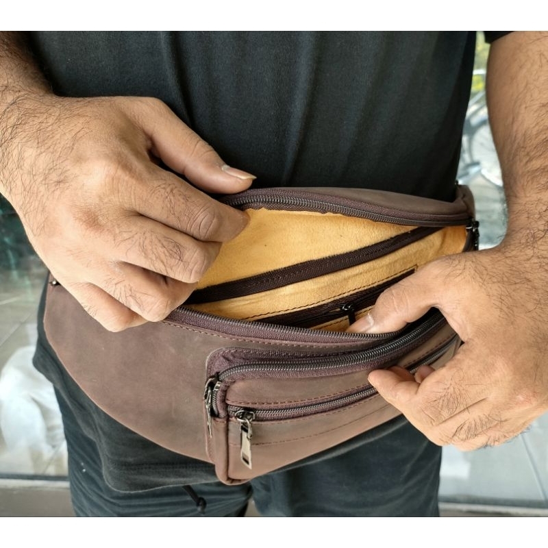 Waistbag Grazie horse kulit asli Bag Man Leather Original