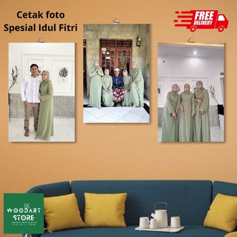 (BISA COD) PROMO CETAK FOTO CUSTOM / HIASAN DINDING CUSTOM FOTO MDF / CETAK FOTO MDF