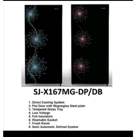 KULKAS Sharp 1pintu sjn-166 155liter # #bergaransicirebonkota#