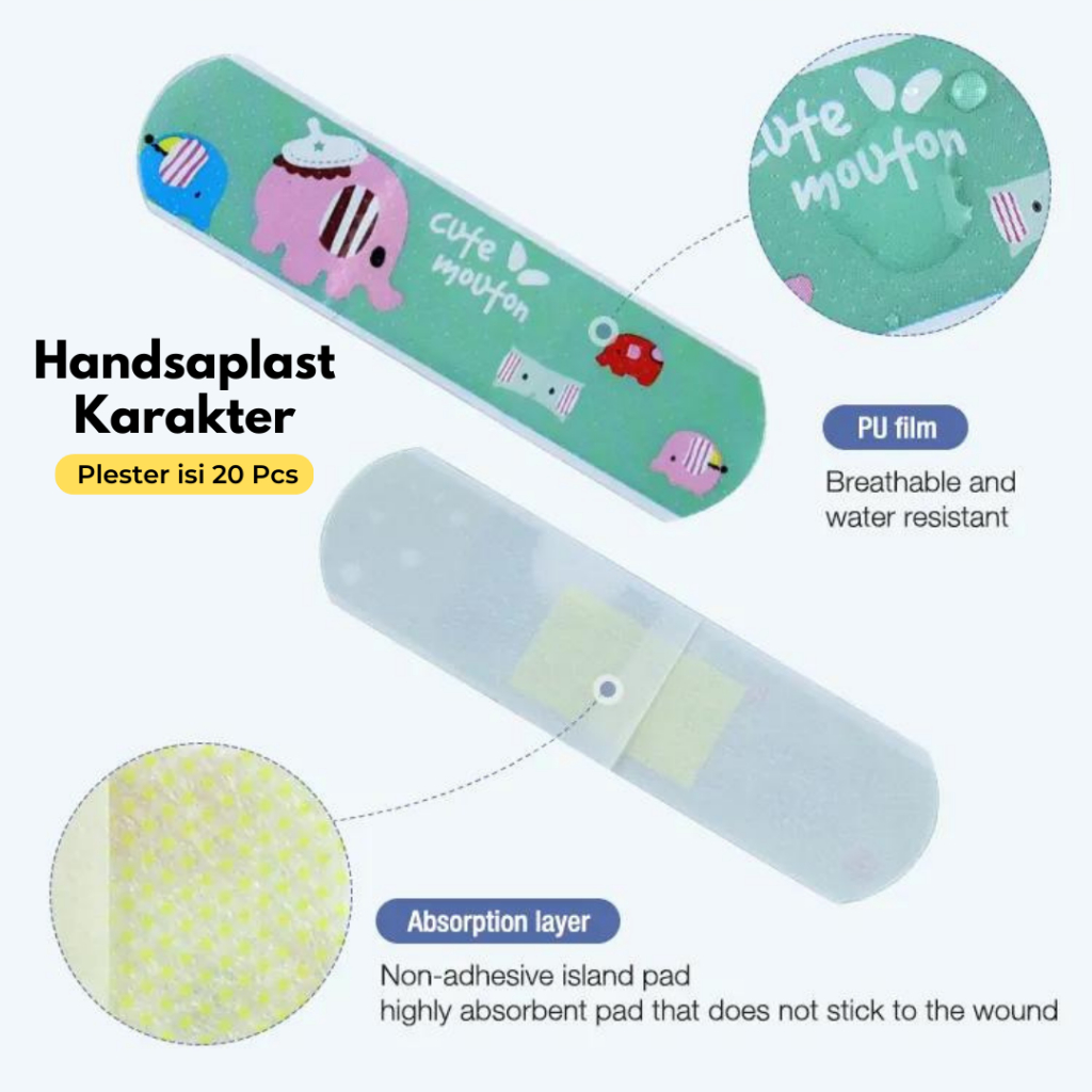 Hansaplast / Plester Luka Anak dan Dewasa Karakter Waterproof / Hansaplast Anak Motif Lucu / Plester Luka Anti