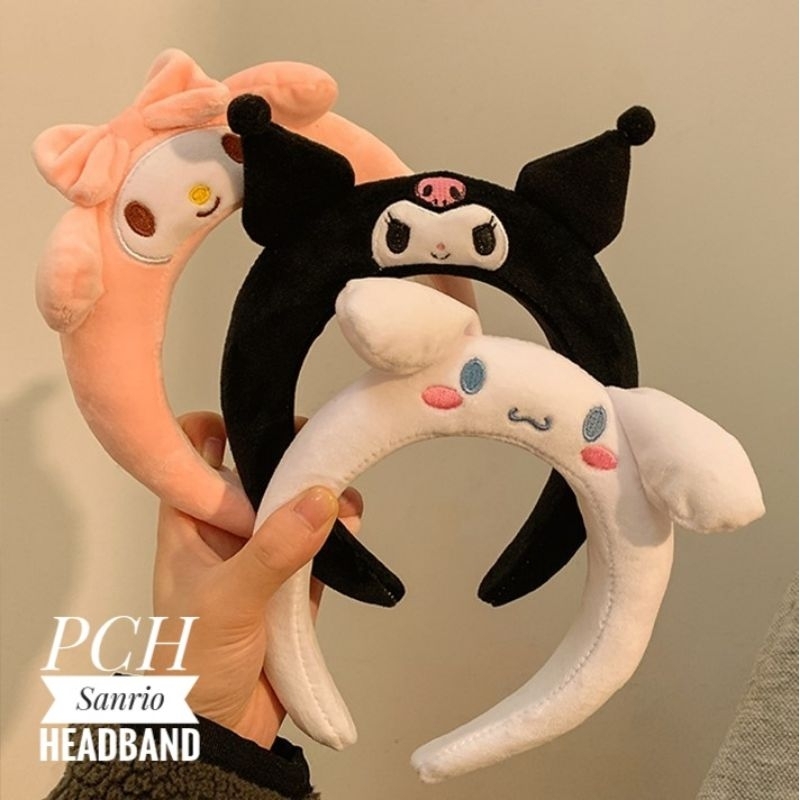 PCH BANDO SANRIO FLUFFY 3D / Bando Pompompurin / Bando Kuromi / Melody / Cinnamoroll