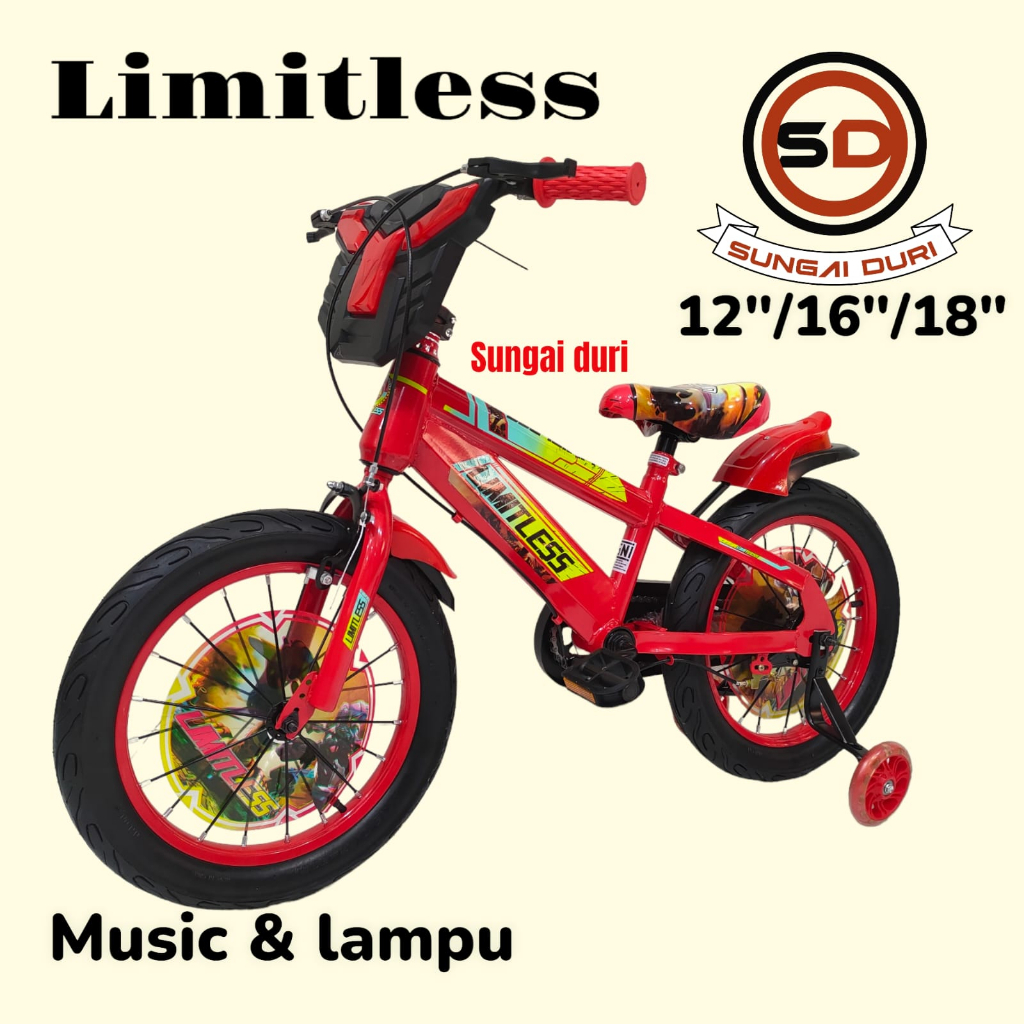 new limitless 1005 sepeda bmx anak 12 16 18 inch