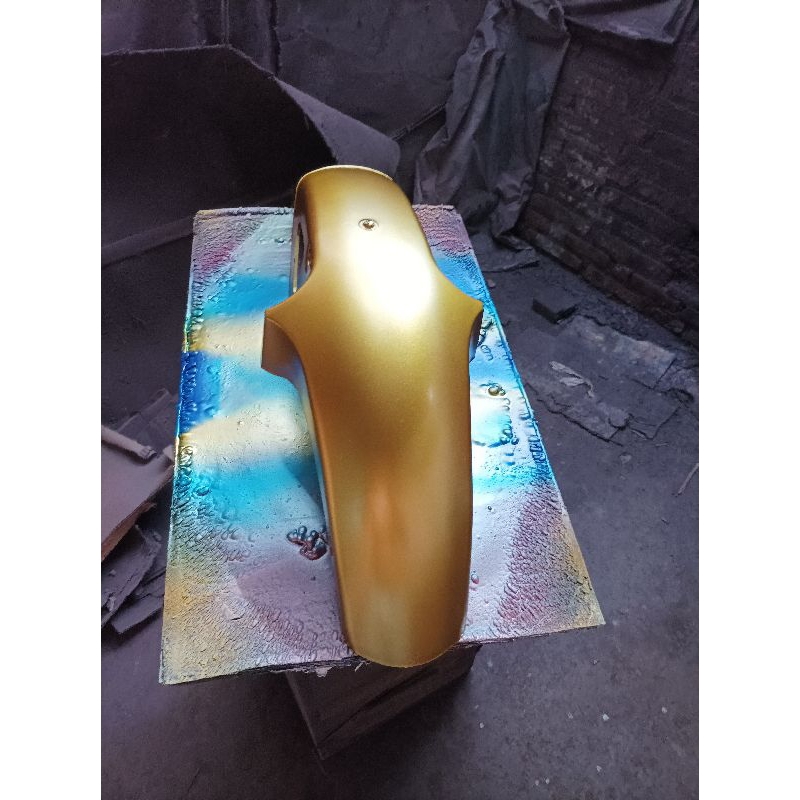 Spakbor Slebor Depan RX King Warna Kuning Mas