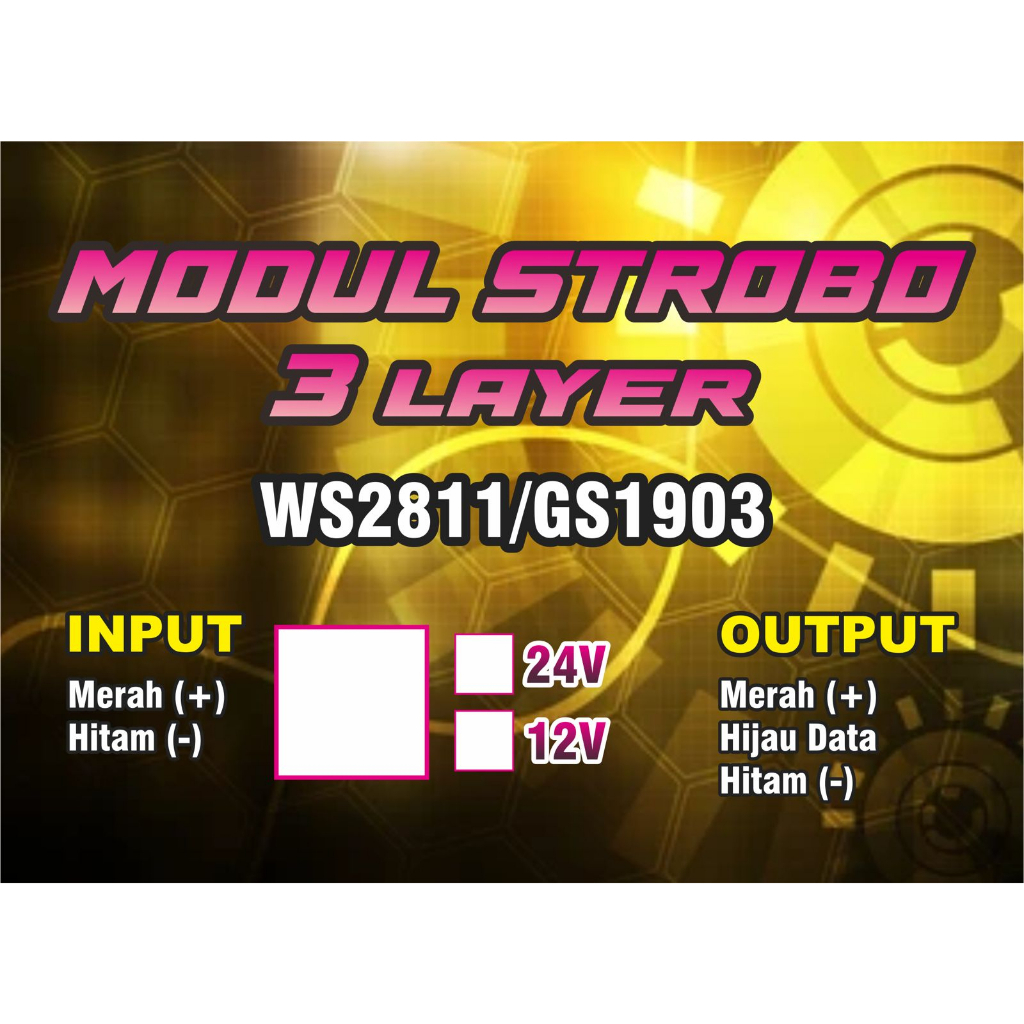 Modul Strobokaca bus 3 layer