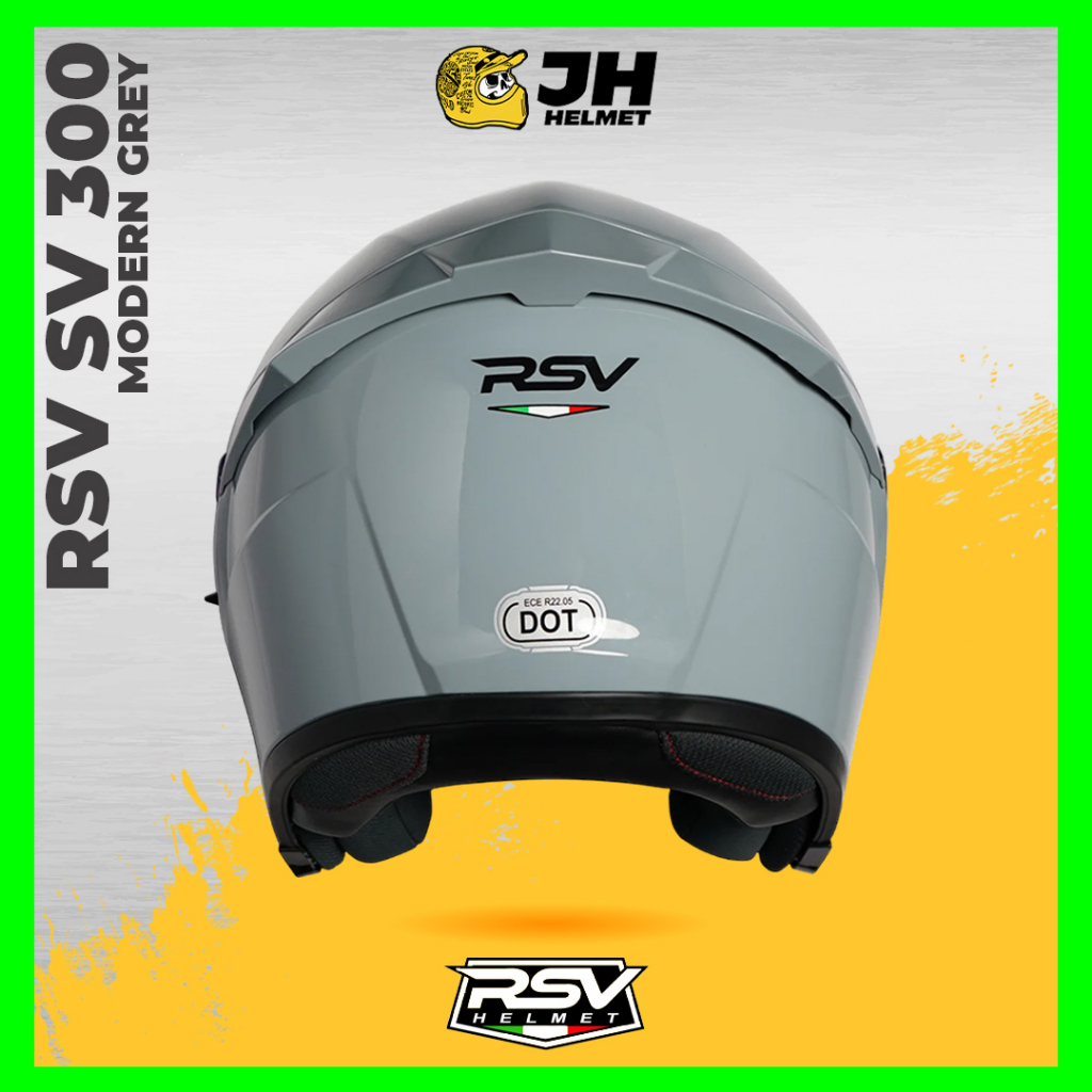 Helm RSV SV 300 Solid Modern Grey | Helm Half Face | Double Visor | JUAL HELM