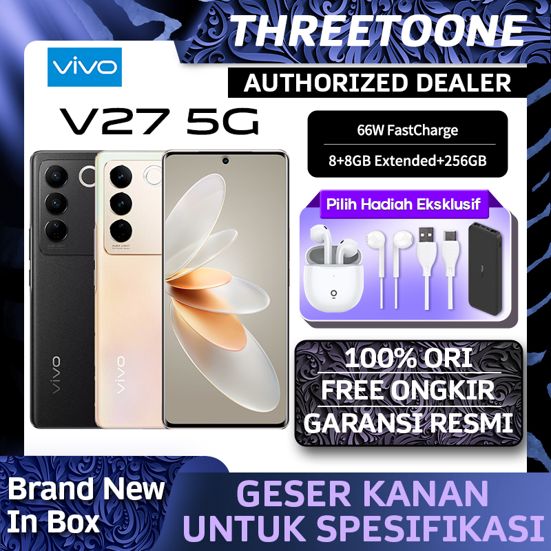 Vivo V27e 12/256GB RAM 12GB+8GB ROM 256GB64 MP OIS Night Camera 66W FastCharge 100% ORI Garansi Resmi