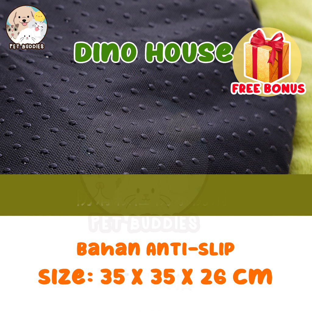 [FREE BONUS]DINO Bed Ranjang Kucing/Anjing Motif Dinosaurus