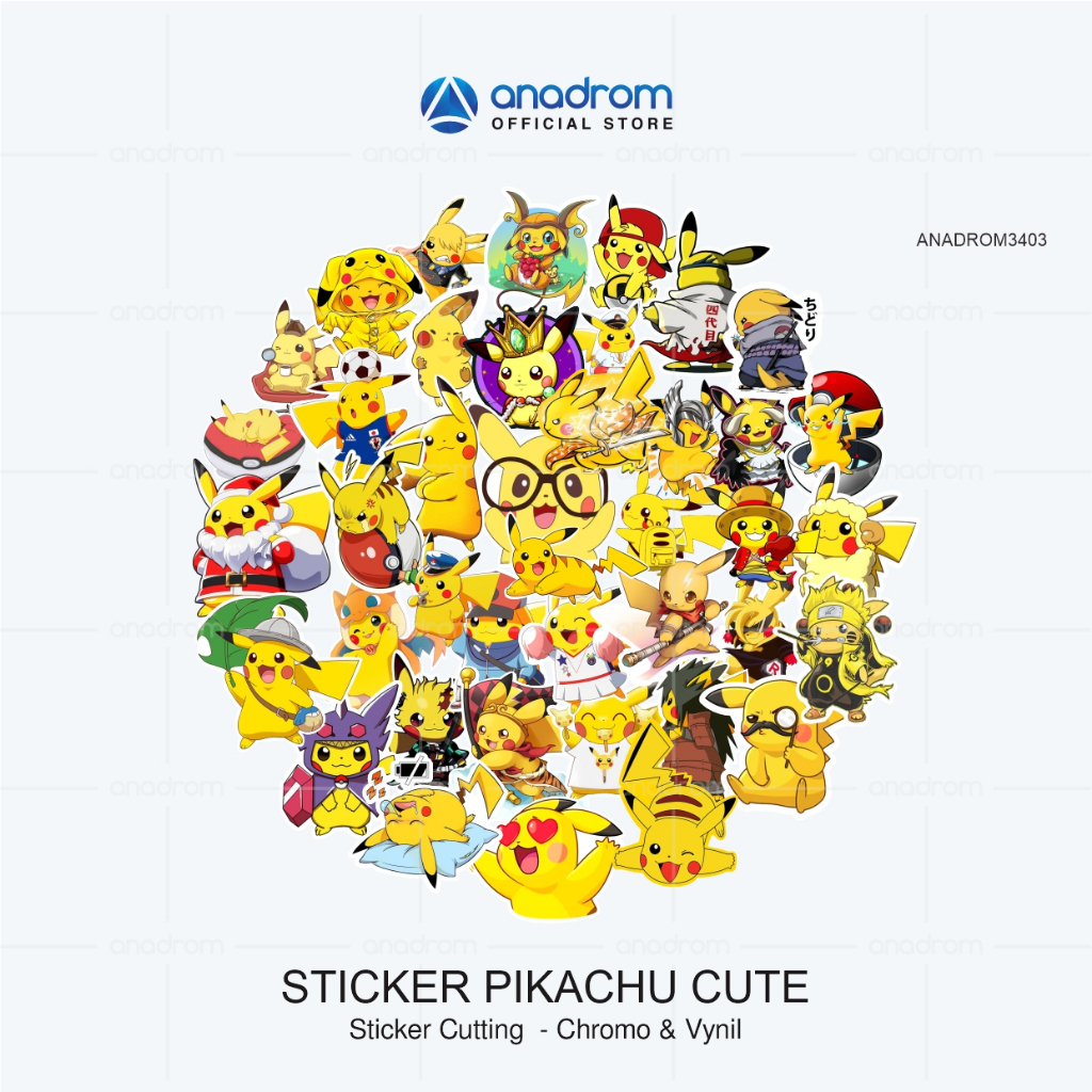 

Sticker Pikachu Cute | Sticker Chibi Pikachu | Anadrom 3403