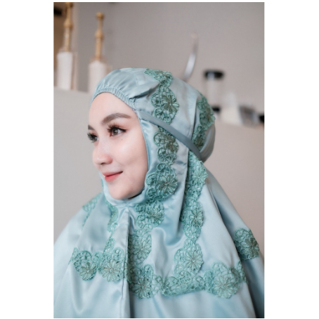 Mukena Bordir Aleena - Arrasy69 - ,mukena putih polos ,mukena trend 2022 ,mukena royale premium  ,mu