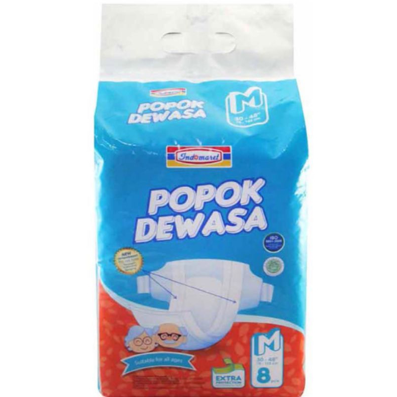 Popok Dewasa Indomaret ukuran M isi 8 buah