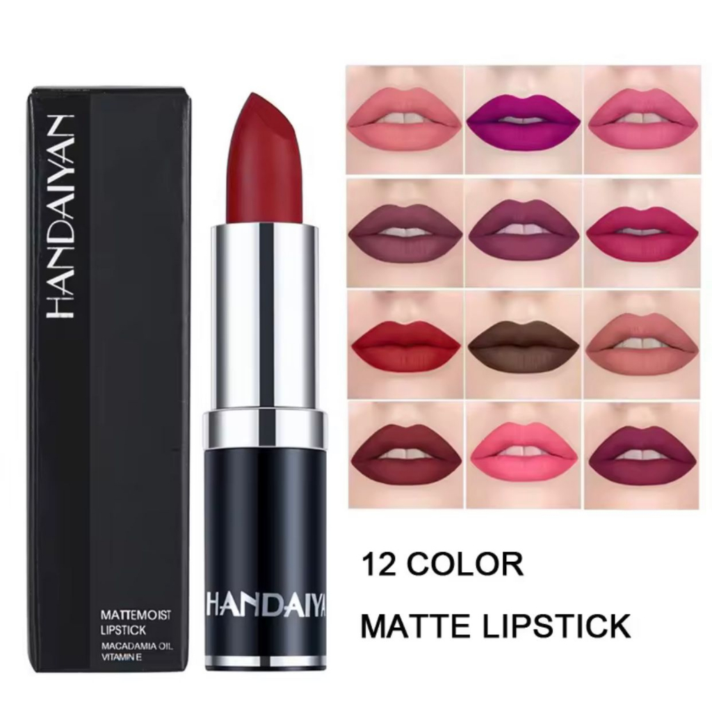 RCS - NEW ~HANDAIYAN lipstik matte handaiyan lipstik warna coklat merah ungu