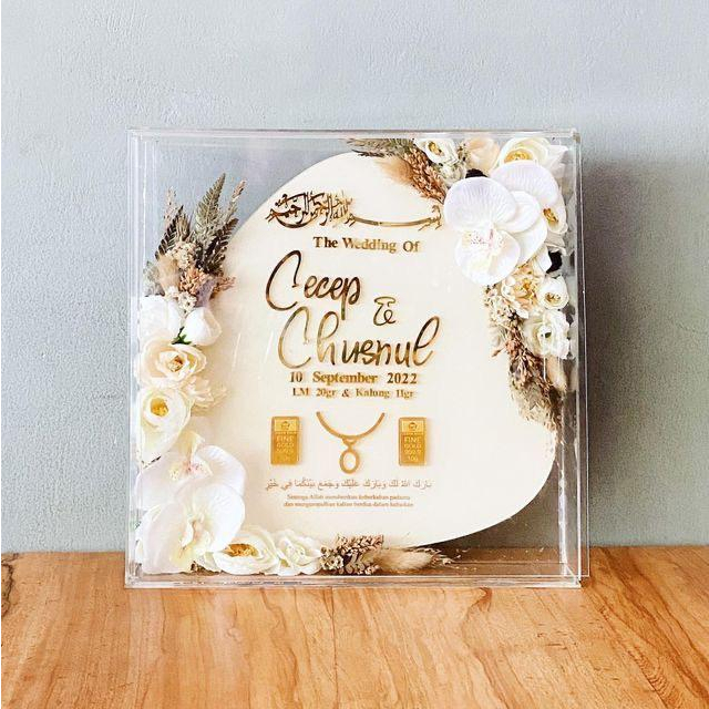 Box Mahar Akrilik Kotak Mahar Frame Mahar Akrilik