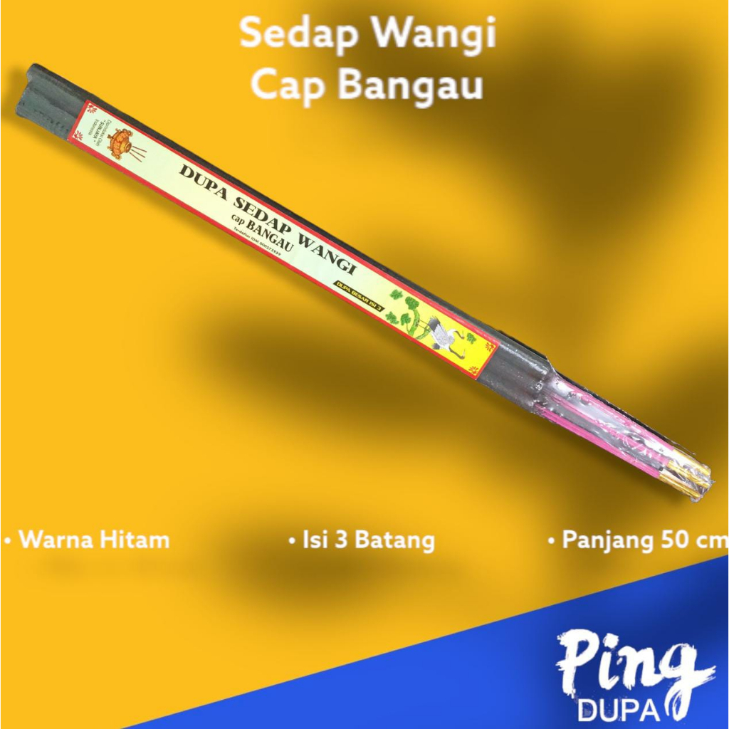 Dupa Besar Sedap Wangi Cap Bangau Isi 3 Batang Hio