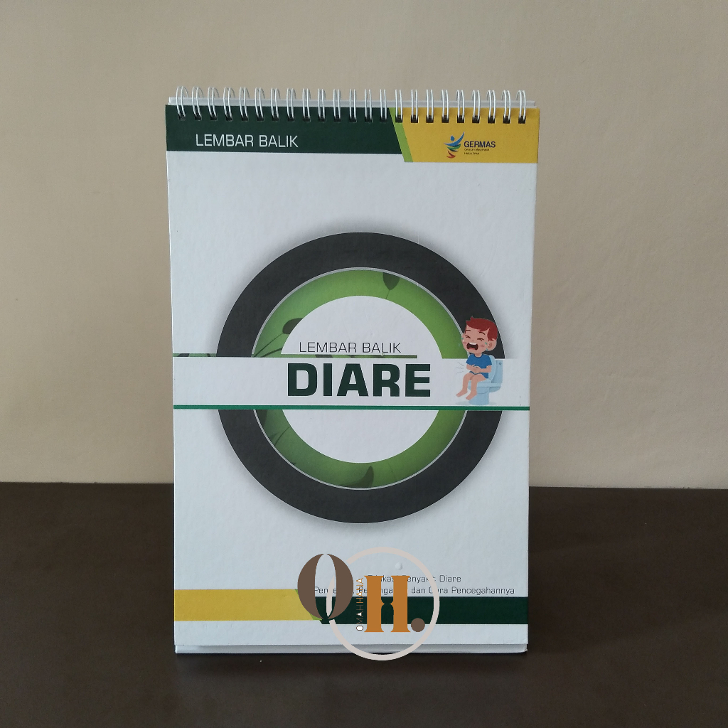 Lembar Balik Diare - Lembar Balik Edukasi Diare - Lembar Balik Promkes - Lembar Balik  Kesehatan