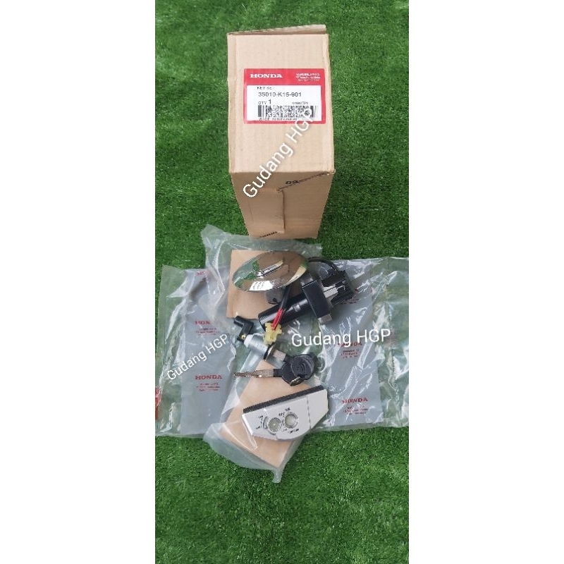 Kunci Kontak Set,Key Set Honda CB150R Streetfire Old 2012-2015 Loss Pack 35010-K15-901 Ori Honda Gen