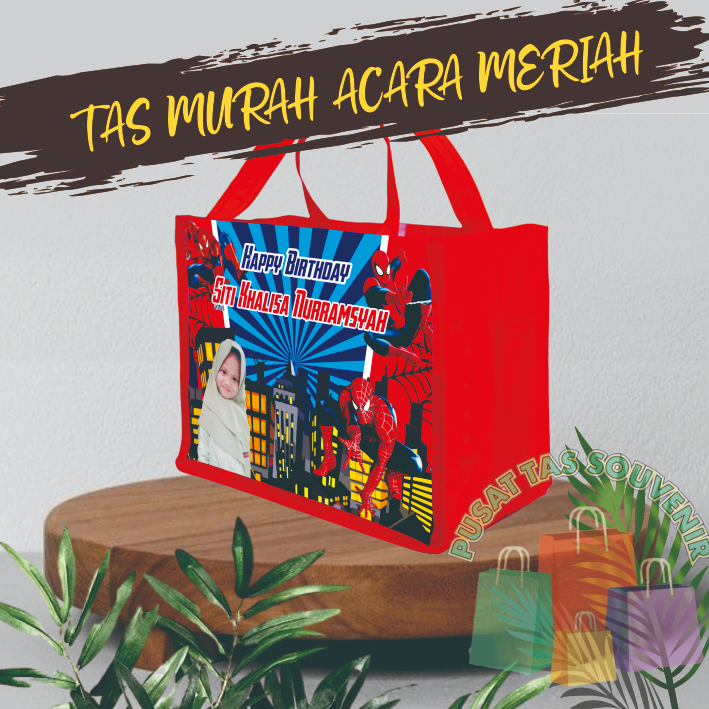 

GOODIE BAG MURAH / TAS ULTAH CUSTOM /TAS ULTAH PROMO/ TAS ULTAH SPIDERMAN 4