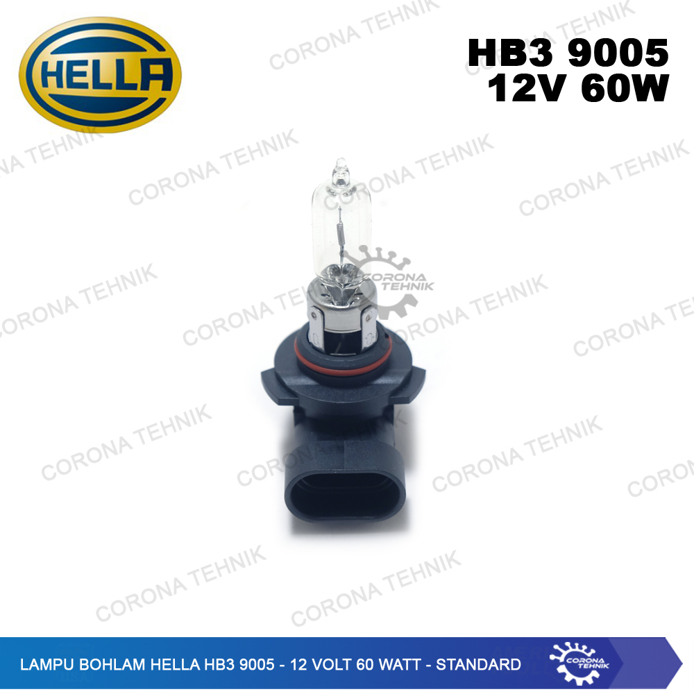 HB3 9005 - 12 Volt 60 watt - Standard Lampu Bohlam Hella