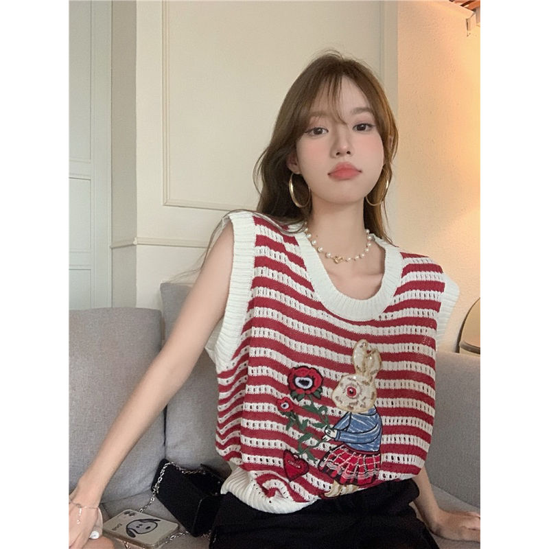 RABBIT TANK TOP/TANK TOP WANITA/VEST WANITA